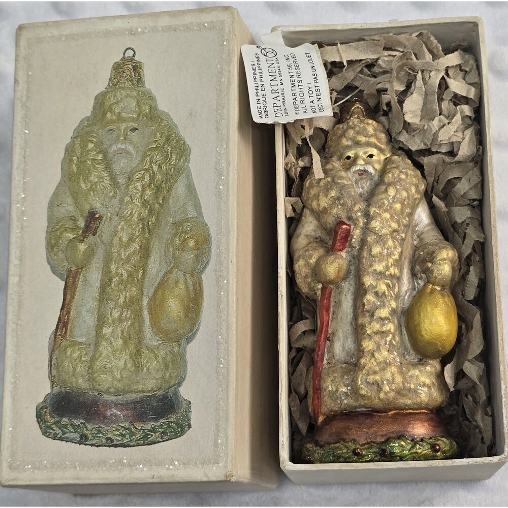 Dept 56 Grandfather Frost Christmas Ornament Original Box Rare Russian Father
